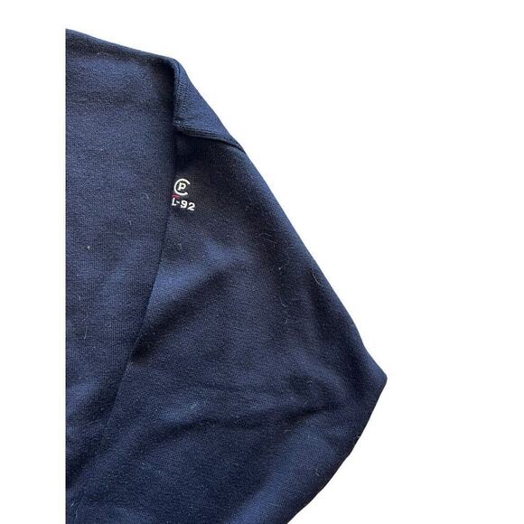 Vintage RL-92 Ralph Lauren Sweater Wool Cashmere Navy Size XL Crewneck - Picture 2 of 7